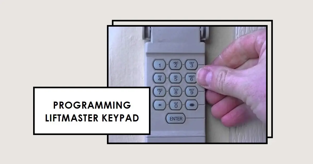 Programming LiftMaster keypa
