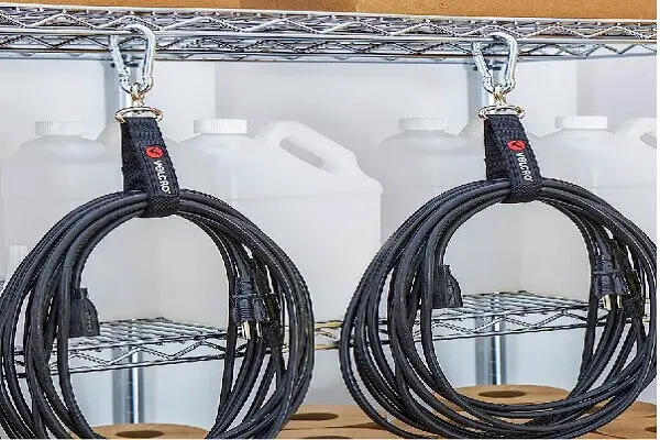 velcro cable and hose organizer garage