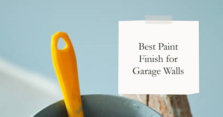 best paint finish for garage walls