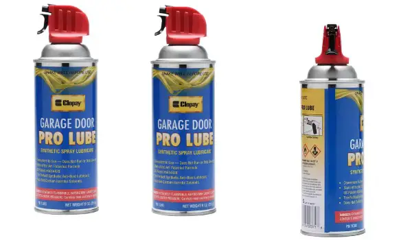 clopay synthetic pro lube for garage doors garage door lubricant