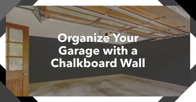 garage chalkboard wall