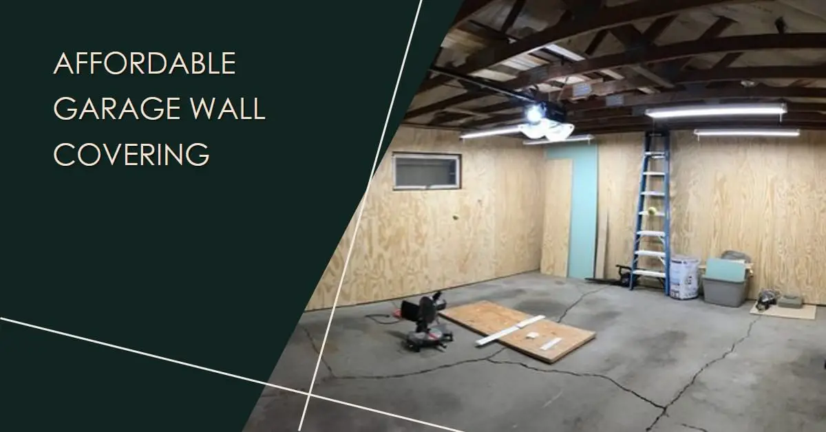 inexpensive garage wall covering