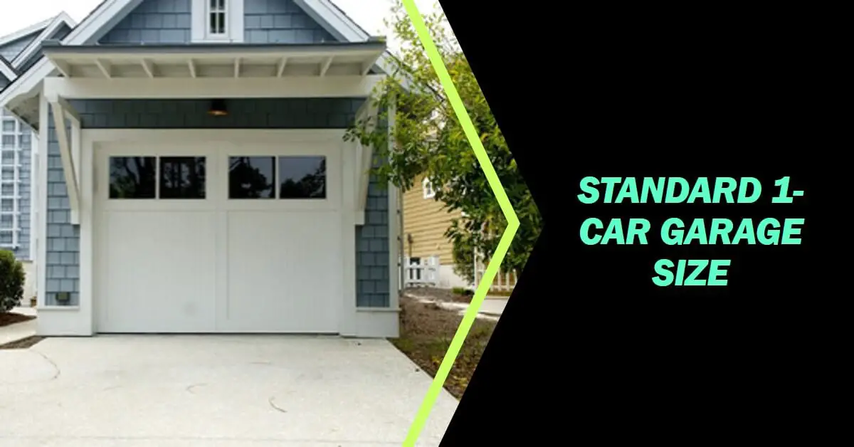 standard 1-car garage size