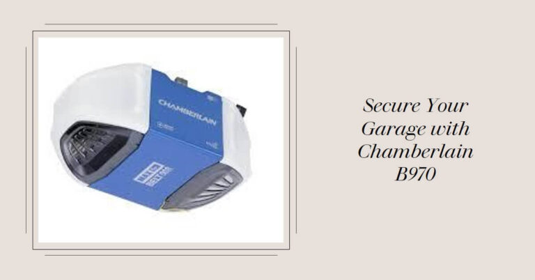 chamberlain B970 garage door opener