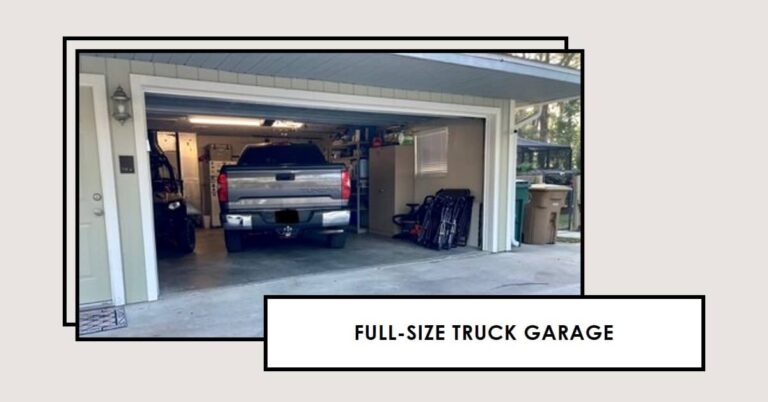 garage size for full-size truck