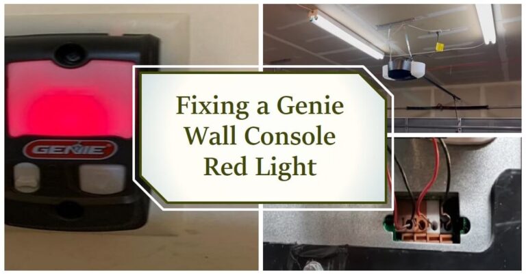 genie wall console red light