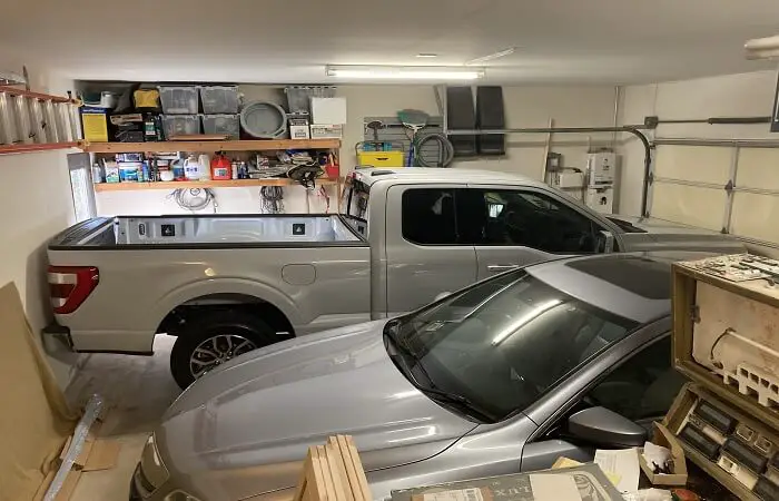 how to extend garage to fit truck