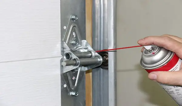 how to lubricate garage door