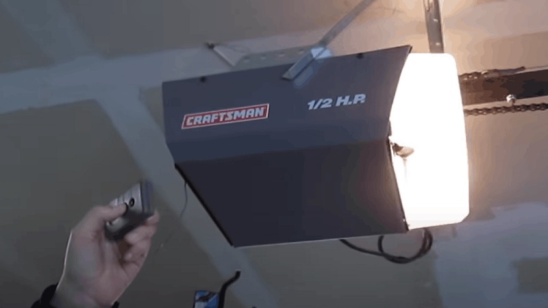 how to reset craftsman garage door opener 1 2 hp