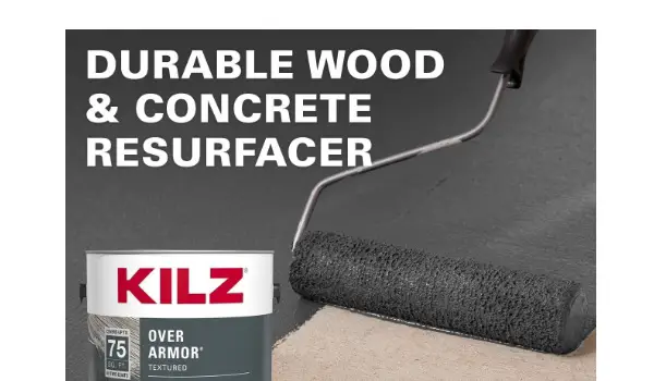 kilz over armor textured concrete coating