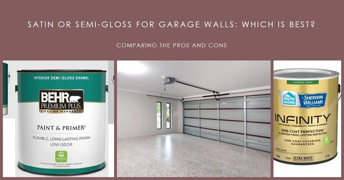 satin or semi gloss for garage walls