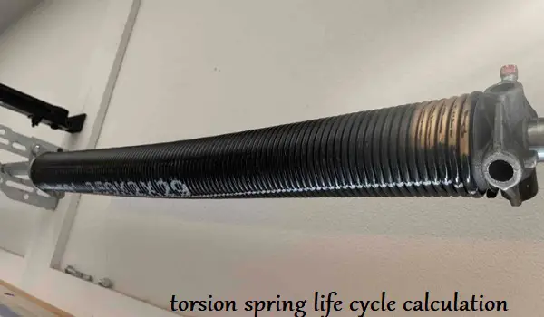 torsion spring life cycle calculation