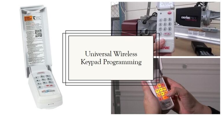 Universal Wireless Keypad Programming