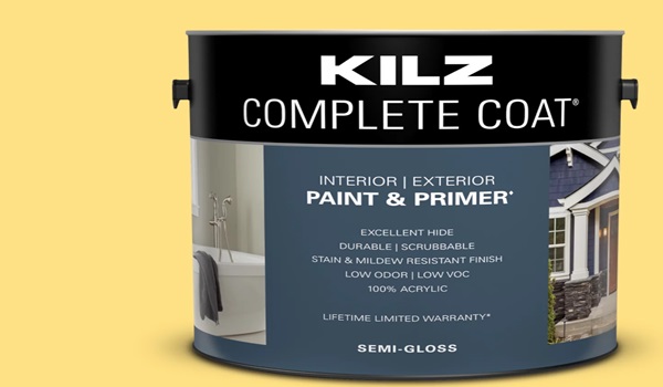 Kilz Premium Interior Latex Paint in Canary Yellow