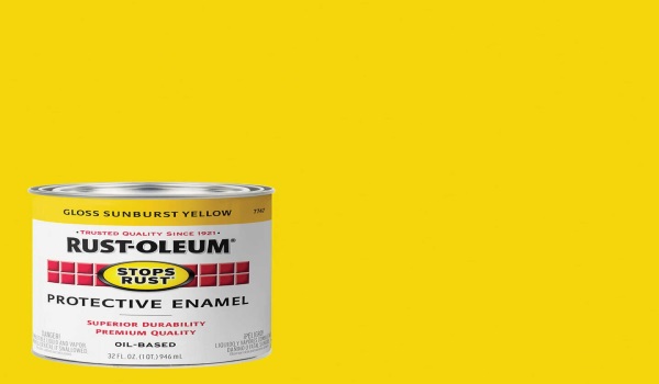 Rust-Oleum Stops Rust Enamel Garage Paint in Safety Yellow