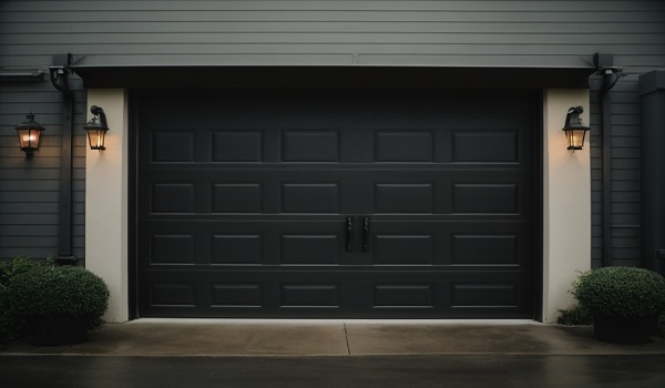 black carriage garage doors