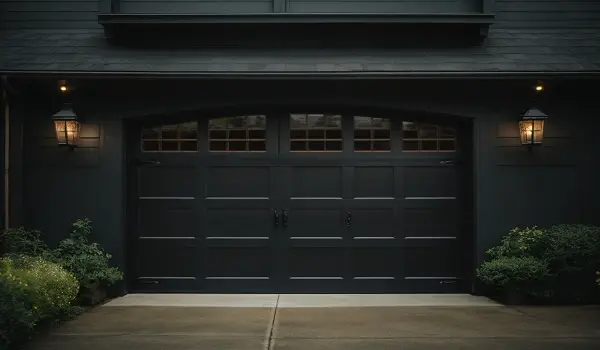 black carriage garage doors