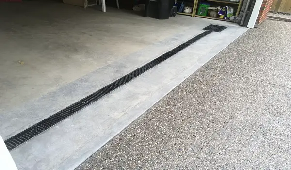 garage floor drainage system