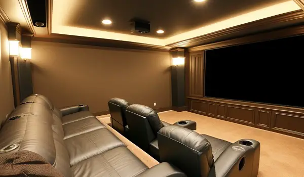 room over garage home theater