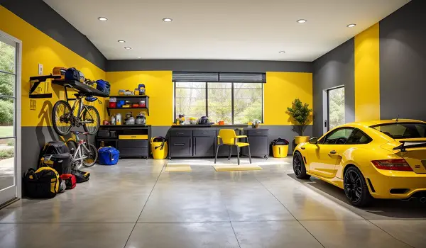 garage Yellow Accent Walls