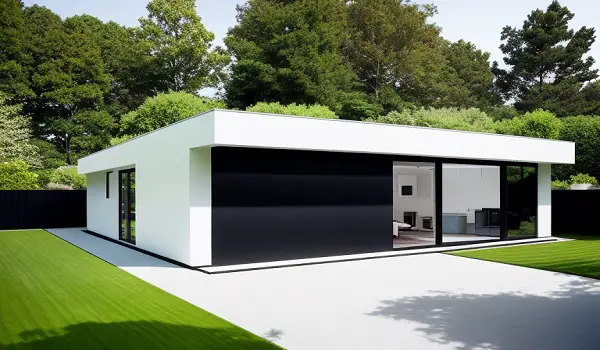 garden landscape detached modern garage apartment