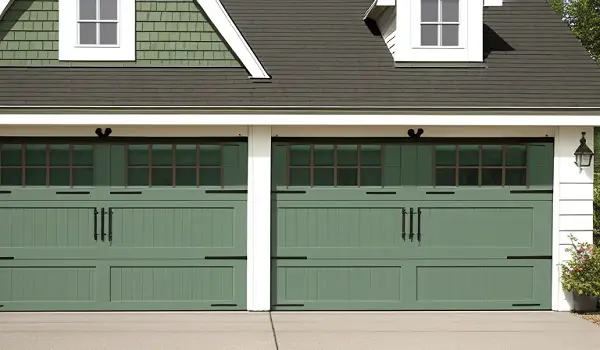 house garage color door sage green