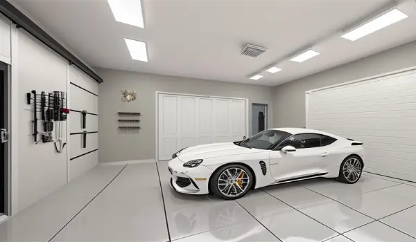 oyster white color garage walls
