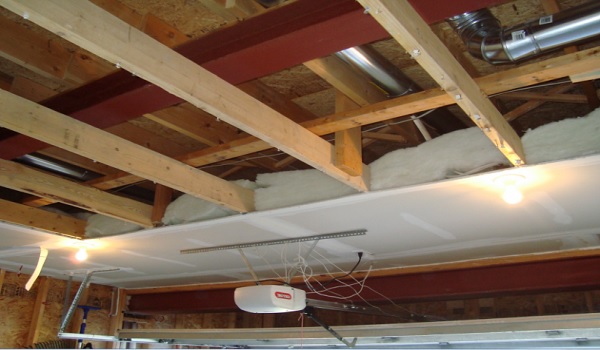 studs in garage ceiling