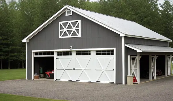 barn garage with living quarters