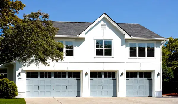 garage door color ideas for white house