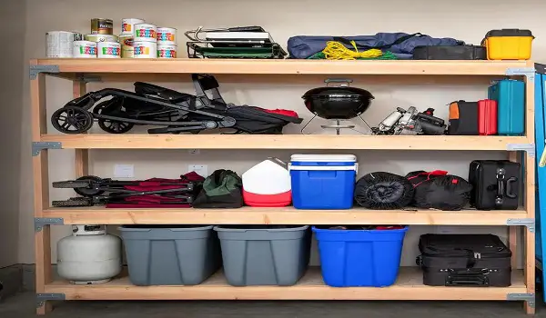 how to build garage shelves with