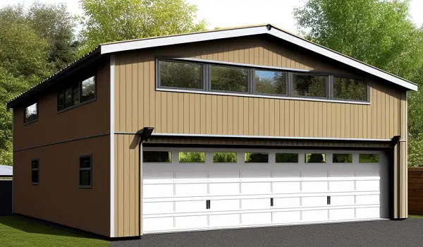 prefab garage with loft