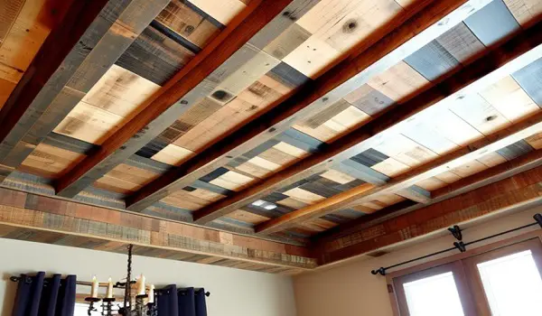 reclaimed wood ceiling