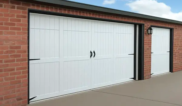 vinyl short panel garage doors