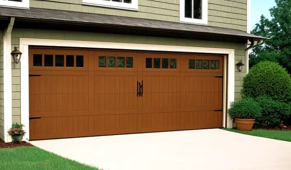 wood short garage doors