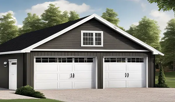 2-car garage perfect for couples or small families with two cars