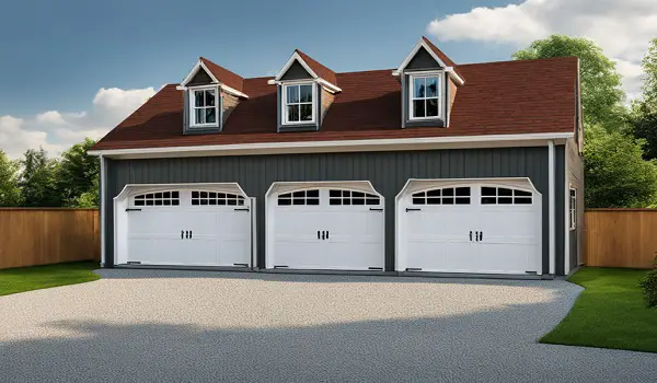 3 car garage suitable for larger families or car enthusiasts with a growing collection