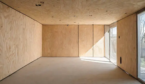 Plywood interior walls