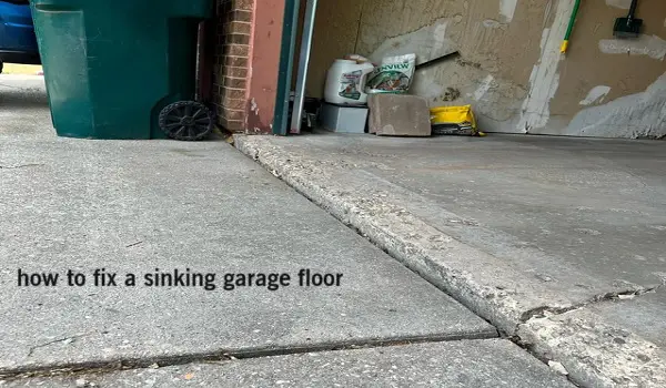 how to fix a sinking garage floor