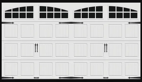 installing a double garage door with windows