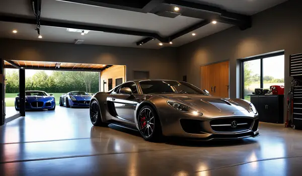 luxury garage the epitome of style and functionality, often equipped with premium amenities