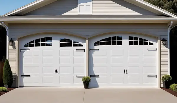 standard two car garage door size 18 x 8