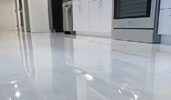 types of white marble epoxy floor