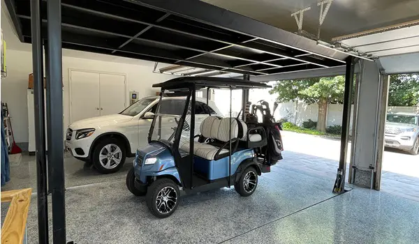 golf cart garage door size