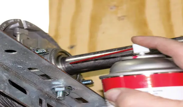 lubricating cable pulleys garage door