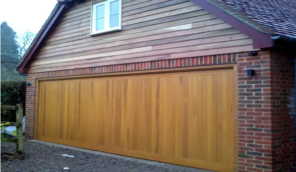 oak garage doors