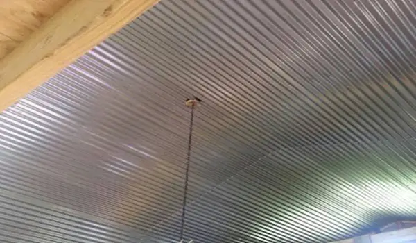corrugated metal ceiling