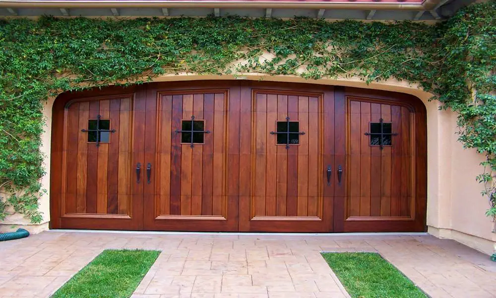 Spanish Style Swing Out Garage Doors