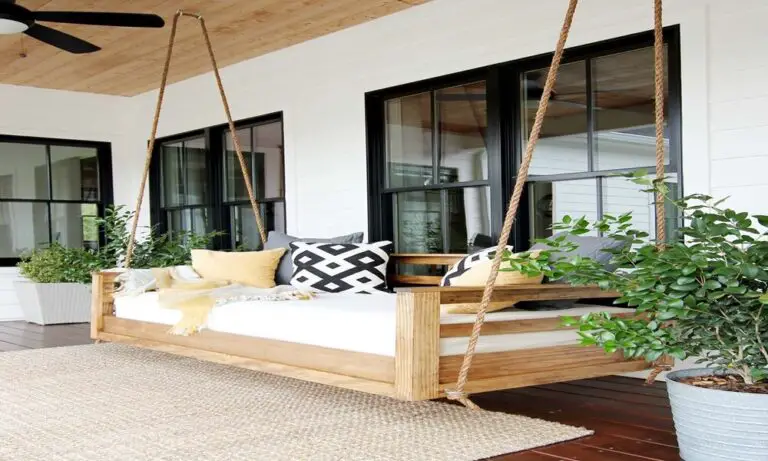 how to build a porch swing bed