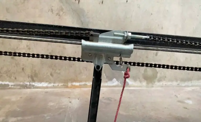 how to tighten a garage door chain